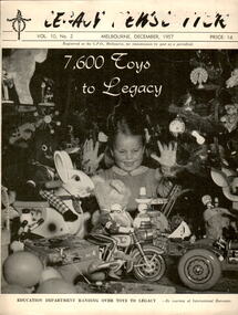 Magazine - Newsletter, Melbourne Legacy, Legacy Newsletter December 1957, 1956