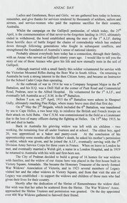 Document - Speech, Anzac Day speech by Legatee Bert Davis, 2005