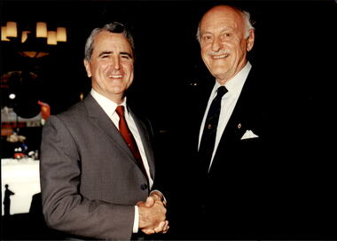 Photograph - Past presidents, Legatees David Millie and George Woodward, 1994