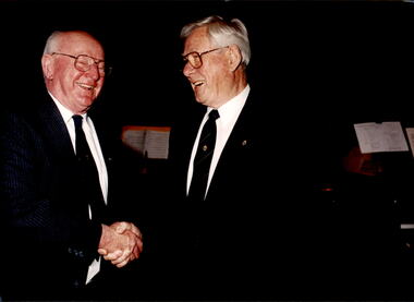 Photograph - Past presidents, Legatees Tom Butcher and Brian Luscombe, 1997