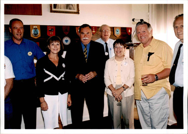 Photograph, Ron Barassi at Legacy House, 2003