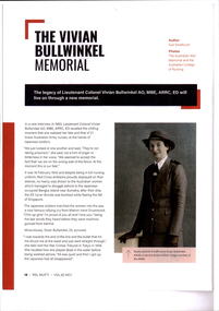 Article, The Vivian Bulwinkel Memorial, 2022