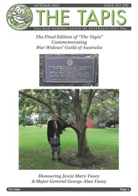 Magazine, The Tapis. The War Widows Guild of Australia (Vic) Inc, 2021