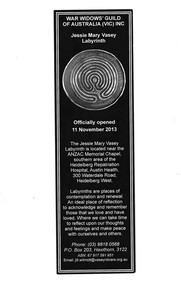 Domestic object - Bookmark, Jessie Mary Vasey Labryinth