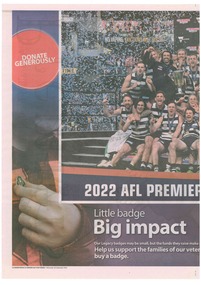 Poster, Geelong Premiership 2022 Souvenir Poster, 2022