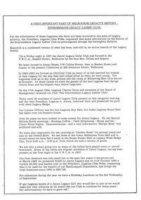Document, Intermediate Legacy Ladies Club, 1990s