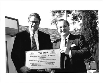 Photograph, Repatriation General Hospital Concord, 1993