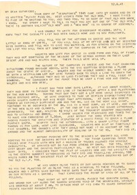 Letter, Actions of the AIF in Greece and Crete told by SG Savige 1941, 1941