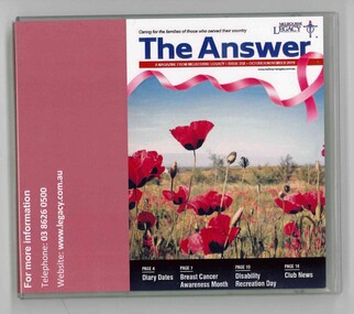 Audio - Newsletter, The Answer October/ November 2019 Audio Version, 2019