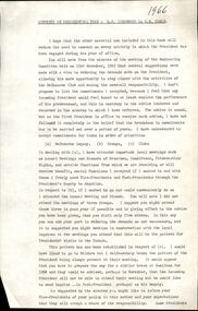 Document, Comments on Presidential Year 1966 - RS Isherwood to GH Cowan, 1967