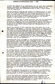 Document, Comments on Presidential Year 1982 - EJ Larkin, 1982