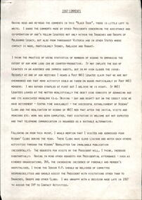 Document, Comments on Presidential Year 1987 - BR Wilson, 1988