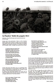 Document, In Flanders Fields and origin of Poppy Appeal, 2007