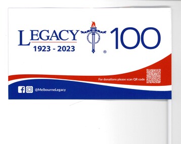 Flag, Legacy 100. 1923  -2023, 2023