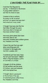 Document - Poem, I watched the flags pass by, 2006