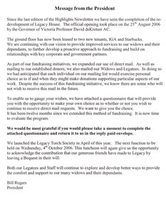Document, Redevelopment of Legacy House 2006, 2006