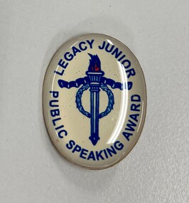 Badge, Legacy Junior Public Speaking Award, 1990s