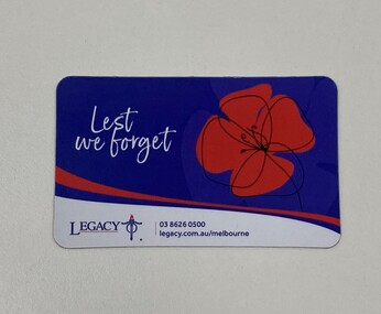 Domestic object - Magnet, Lest we forget, 2022