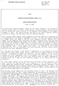 Article, Bulletin VALE Legatee William Donovan Joynt VC, 1986