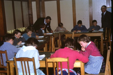 Slide, Homework at Harelands, 1960s