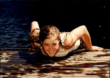 Photograph - Junior legatee outing, Swimming at a camp, 1990s