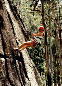Photograph - Junior legatee outing, Abseiling at a camp, 1990s