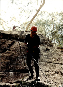 Photograph - Junior legatee outing, Abseiling at a camp, 1990s
