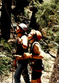 Photograph - Junior legatee outing, Abseiling at a camp, 1990s