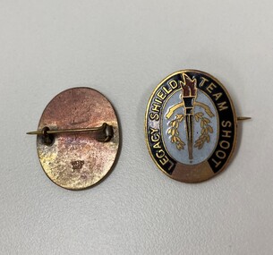 Badge, Legacy Shield Team Shoot Badge, 1960s