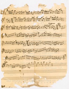 Work on paper, Handwritten sheet music, 194