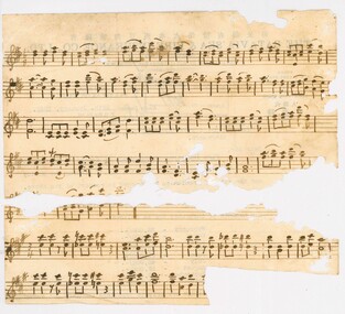 Work on paper, Handwritten sheet music, 194