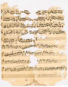 Work on paper, Handwritten sheet music, 194