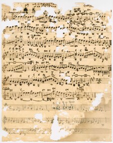 Work on paper, Handwritten sheet music, 194