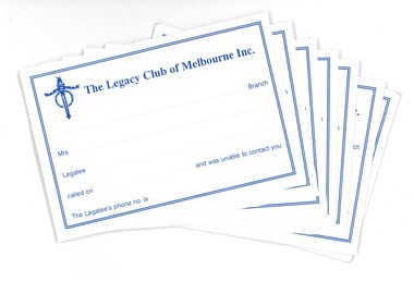Document, Calling Cards, 2000s