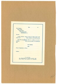 Document, Junior Legacy Endowment Plan, 1960s