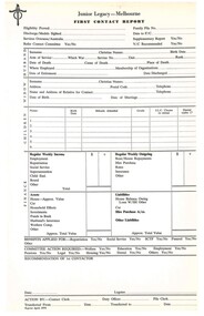 Document, First Contact Form, 1970