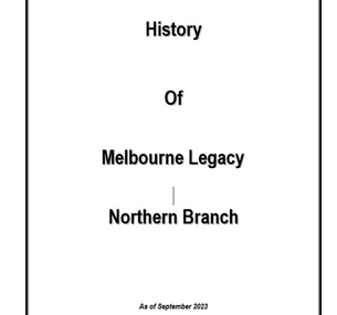 Document, History of Melbourne Legacy Northern Branch
