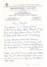 Document - Poem, Poems by Legatee Eric Serman, 1938