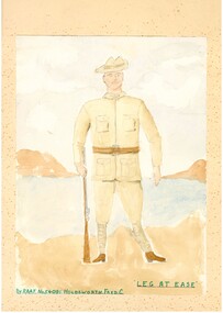 Painting, LEG AT EASE By RAAF No.54091 Holdsworth Fred C, 1965