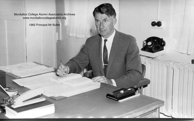 Photograph, 1965 - Mordialloc-Chelsea High School - Principal Mr Butler, 1965