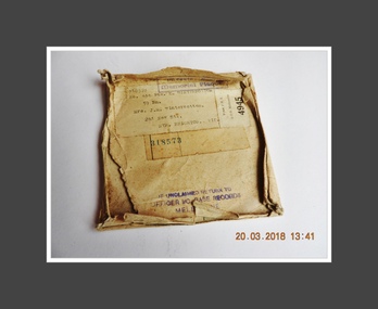 document, Presentation form for Memorial Plaque  -  Keith Winterbottom