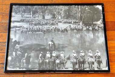 Photo, The Australian Light Horse watering their horses