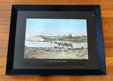 Photo, Australian Light Horse fording the Jordan River March 1918, 1918