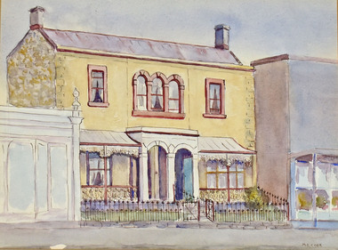 Artwork, other - Watercolour, Pen & Wash, M E Cook, "Leyton" and "Rochford" 1960