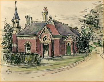Watercolour, Pen & Wash, Win Trigg, St Albans Gatehouse