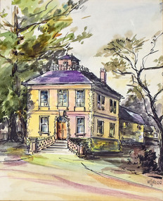 Watercolour, Pen & Wash, Win Trigg, Fairfield Hall