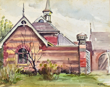 Watercolour, Pen & Wash, Win Trigg, St Albans Gatehouse