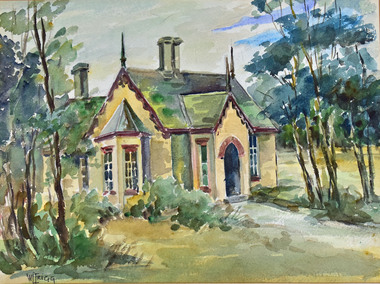 Watercolour, Win Trigg, Unnamed Dwelling 1866 - 70