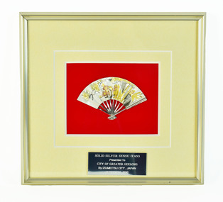 Framed Object, Solid Silver Senso Fan