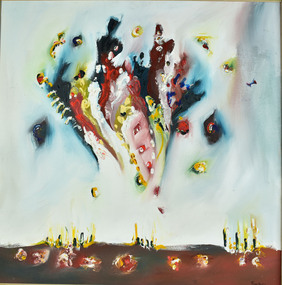 Painting - Oil on Canvas, Ray Reardon, Erupting Fantasies